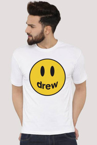 Tee Gallery Printed, Typography Men Round Neck White T-Shirt