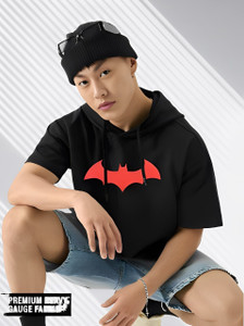 Wearit Printed Men Round Neck Black T-Shirt