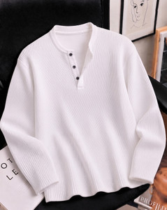 AOOSH Men Full Sleeve Self Design Sweatshirt - Image 6