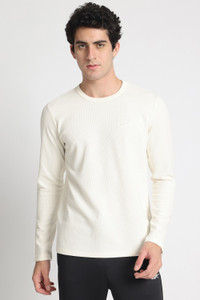 REEBOK Men White Round Neck T-Shirt - Image 6