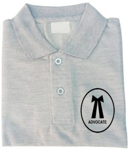 PRINTONLINE Printed Men Polo Neck Grey T-Shirt