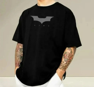 Wrodss Graphic Print Men Round Neck Black T-Shirt