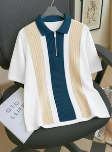 ENITOR Men Polo Neck White T-Shirt - Image 6