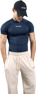 COITONIC Men Blue Polyester T-Shirt - Image 1