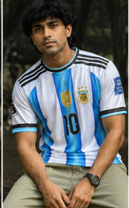 MSV Men Blue Round Neck Printed T-Shirt - Image 3