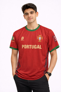 Bodysports.co Printed Men Round Neck Red T-Shirt