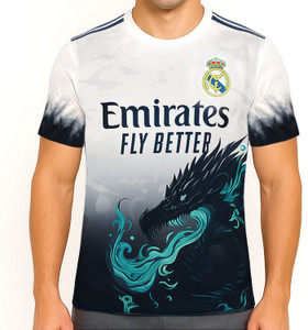 QDIS Men's Printed Multicolored Round Neck T-Shirt - Image 4