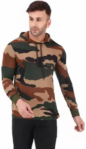 MUFALI Printed Men Round Neck Dark Green T-Shirt