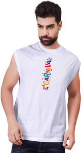 I&D Graphic Print Men Round Neck Multicolor T-Shirt