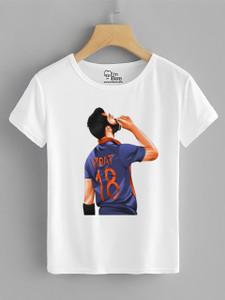 MR TRADER Printed Men Round Neck White T-Shirt