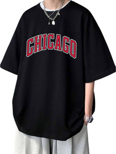 Cool Plus Printed Men Round Neck Black T-Shirt