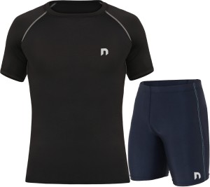 never lose Solid Men Round Neck Black T-Shirt