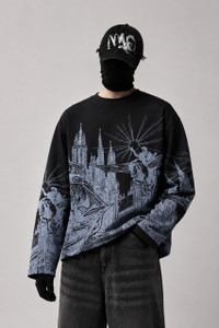 Eddicted Men Black Round Neck T-Shirt - Image 2