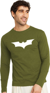 London Crew Printed Men Round Neck Green T-Shirt