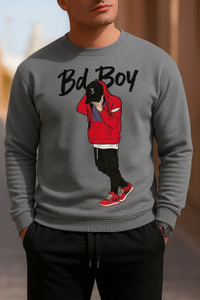 RAE ZONE Graphic Print Men Round Neck Grey T-Shirt