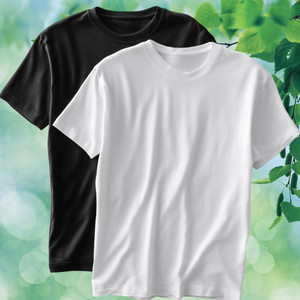 KNYTE Men Black, White Round Neck T-Shirt Pack of 2 - Image 6