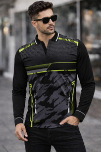 FABWAX Multicolor Polo Neck T-Shirt - Image 4