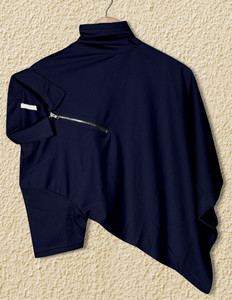 METRONAUT Men Polo Neck Dark Blue T-Shirt - Image 1