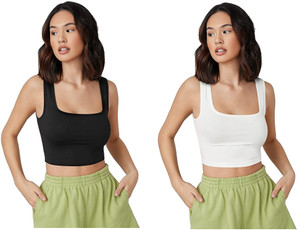 SriSaras Casual Solid Women Black, White Top