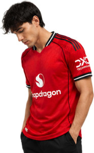 Teeglee Men V Neck Red T-Shirt - Image 3