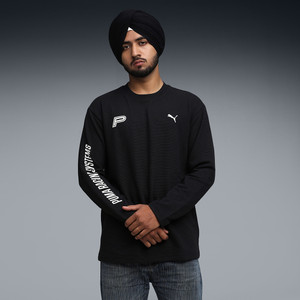 PUMA Solid Men Crew Neck Black T-Shirt