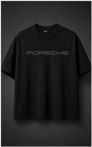 porchetv Black Men's Round Neck T-Shirt - Image 6