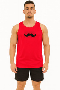 dashzone Printed Men Round Neck Red T-Shirt