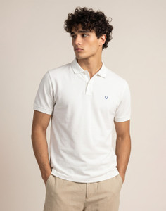 Allen Solly Solid Men Polo Neck White T-Shirt