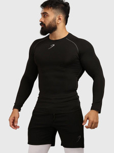 FuaarK Men Black Round Neck T-Shirt - Image 1