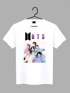 geetaffashion Printed Men Round Neck White T-Shirt