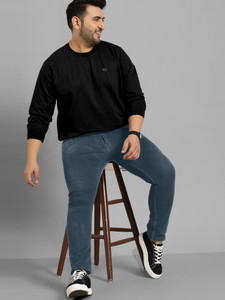 Triptee Solid Men Round Neck Black T-Shirt