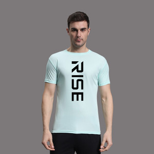 InkTees Typography Men Round Neck Light Green T-Shirt