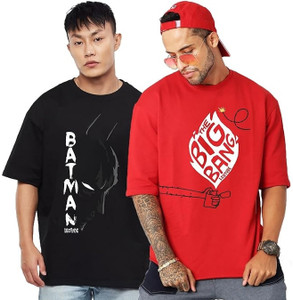 Leotude Printed Men Round Neck Multicolor T-Shirt