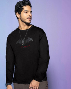 BEWAKOOF Graphic Print Men Round Neck Black T-Shirt