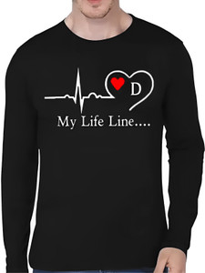 clickwell Printed, Typography Men Round Neck Black T-Shirt
