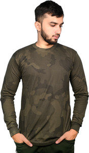 AADAKS SPORTZZ Solid Men Round Neck Green T-Shirt