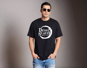 Be Crazy Printed, Typography Men Round Neck Black T-Shirt