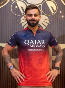 yclothy Printed Men Polo Neck Blue T-Shirt