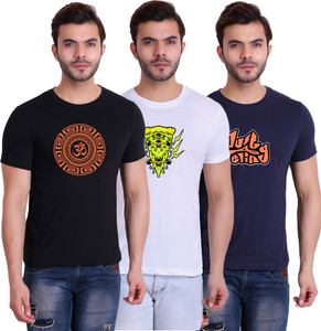 TT Graphic Print Men Round Neck Multicolor T-Shirt