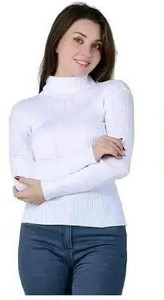 PINOVO Casual Solid Women White Top