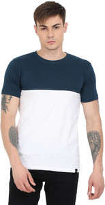 Texman Colorblock Men Round Neck Multicolor T-Shirt