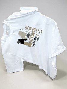 Magneto Printed Men Crew Neck White T-Shirt