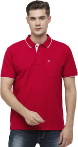 Classic Polo Solid Men Polo Neck Red T-Shirt