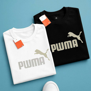 WARRIORINDUSTRY Printed Men Round Neck Black, White T-Shirt