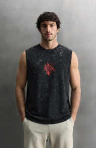 Rhinocult Washed Men Black T-Shirt - Image 6