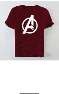 Dineshfeshion Printed Men Round Neck Red T-Shirt