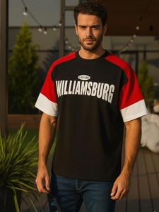 Leotude Printed Men Round Neck Black T-Shirt - Image 3