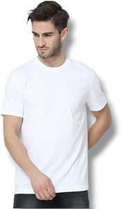 FDN Sporty Men Round Neck White T-Shirt