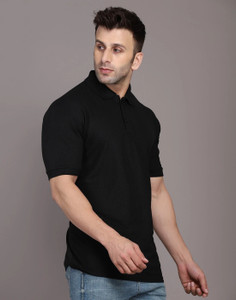 INKKR Solid Men Polo Neck Multicolor T-Shirt