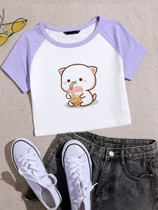 VATSALAYA Girls Casual Cotton Blend Crop Top